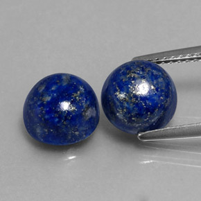 カラットの天然ロイヤルブルーラピスラズリ（8.22 mm・ラウンドカット）