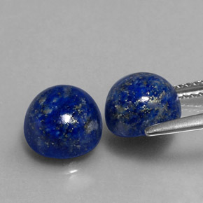 カラットの天然ロイヤルブルーラピスラズリ（8.22 mm・ラウンドカット）