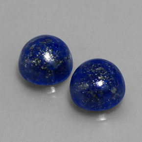 カラットの天然ロイヤルブルーラピスラズリ（8.12 mm・ラウンドカット）