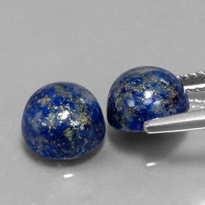 カラットの天然ロイヤルブルーラピスラズリ（8.12 mm・ラウンドカット）