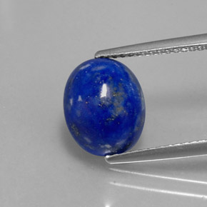 3.50カラットの天然ロイヤルブルーラピスラズリ（10.4×8.5 mm・オーバルカット）