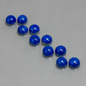 カラットの天然ロイヤルブルーラピスラズリ（5.98 mm・ラウンドカット）