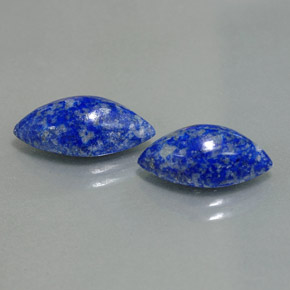 カラットの天然ロイヤルブルーラピスラズリ（15.1×7.6 mm・マーキス）