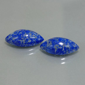カラットの天然ロイヤルブルーラピスラズリ（13.9×7.1 mm・マーキス）