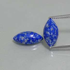 カラットの天然ロイヤルブルーラピスラズリ（14.1×7.1 mm・マーキス）