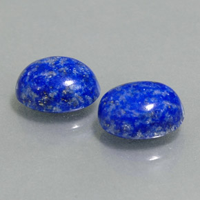 カラットの天然ロイヤルブルーラピスラズリ（8.1×6.2 mm・オーバルカット）