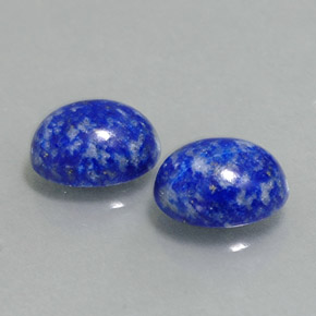 カラットの天然ロイヤルブルーラピスラズリ（8×6.3 mm・オーバルカット）