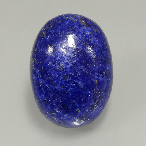 11.90カラットの天然ダークブルーラピスラズリ（16.8×12.2 mm・オーバルカット）
