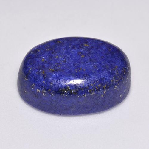 14.45カラットの天然濃いネイビーブルーラピスラズリ（16.8×12.7 mm・オーバルカット）