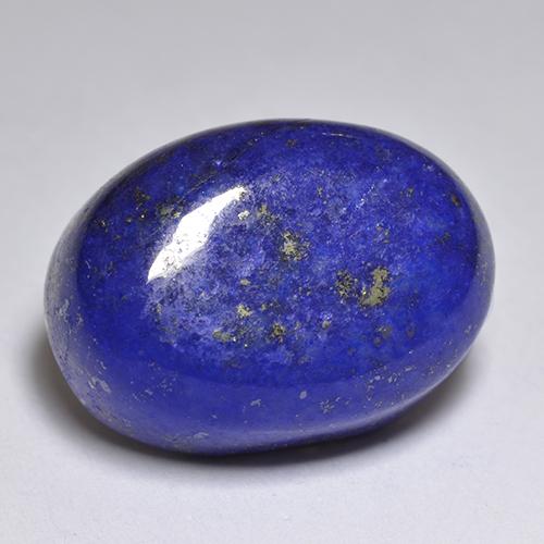 12.72カラットの天然濃いエジプシャンブルーラピスラズリ（15.6×11.2 mm・オーバルカット）