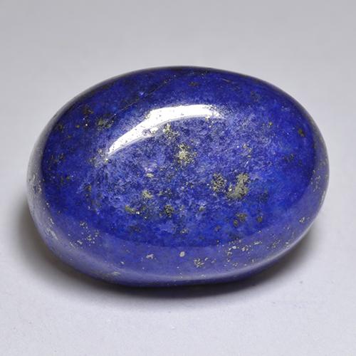 12.72カラットの天然濃いエジプシャンブルーラピスラズリ（15.6×11.2 mm・オーバルカット）