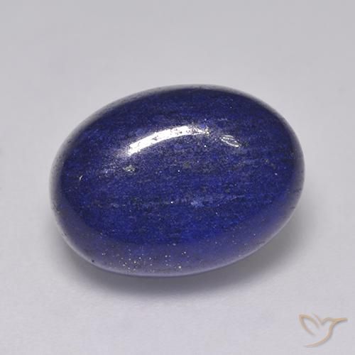 8.54カラットの天然ダークブルーラピスラズリ（14.2×10.6 mm・オーバルカット）