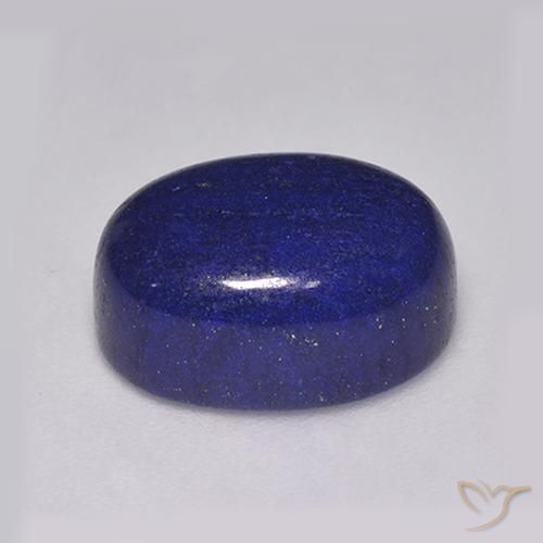 8.54カラットの天然ダークブルーラピスラズリ（14.2×10.6 mm・オーバルカット）
