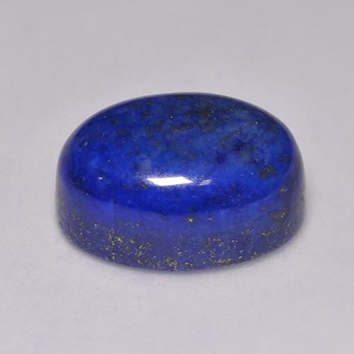 9.80カラットの天然明るいブルーラピスラズリ（14.3×10.4 mm・オーバルカット）