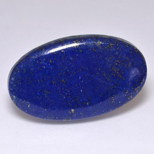 39.54カラットの天然濃いネイビーブルーラピスラズリ（32.9×19.7 mm・オーバルカット）