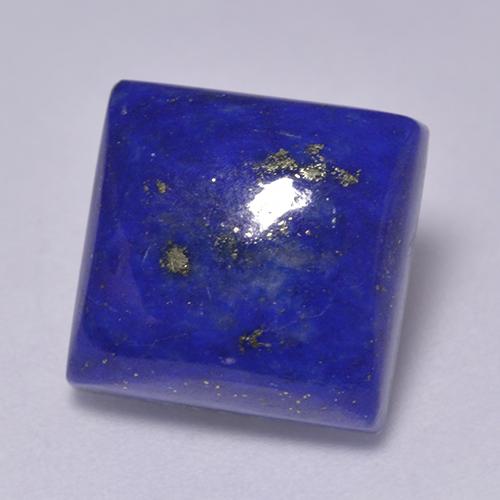 7.34カラットの天然濃いネイビーブルーラピスラズリ（11.2×10.9 mm・四角）