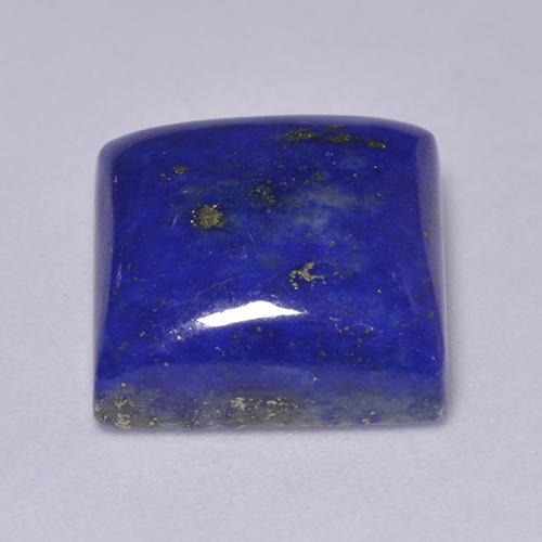 7.34カラットの天然濃いネイビーブルーラピスラズリ（11.2×10.9 mm・四角）