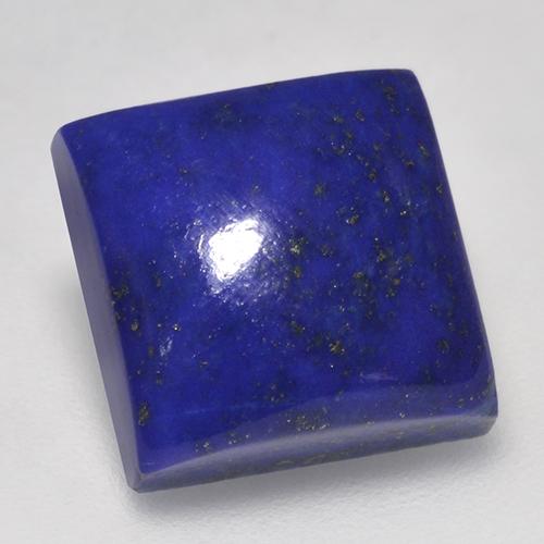 7.85カラットの天然濃いネイビーブルーラピスラズリ（11×11 mm・四角）