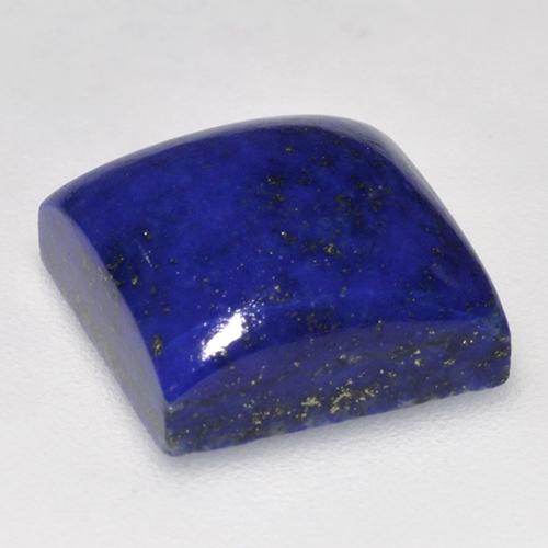 7.85カラットの天然濃いネイビーブルーラピスラズリ（11×11 mm・四角）