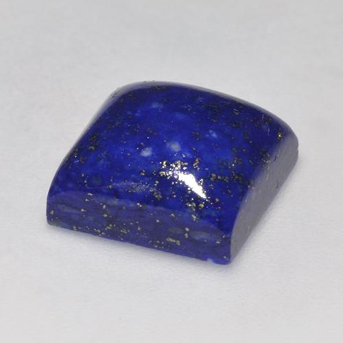 7.97カラットの天然濃いネイビーブルーラピスラズリ（11×11 mm・四角）