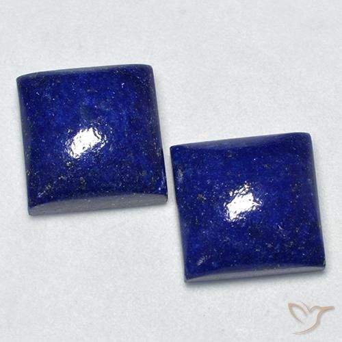 6.42 カラット スクエア ラピスラズリ 宝石 | 10.9 x 10.9 mm | GemSelect