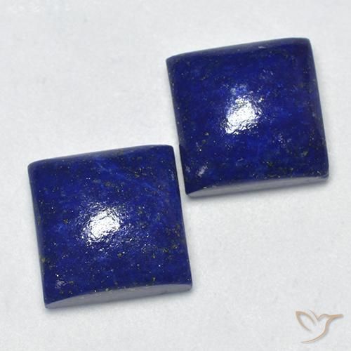 14.39カラットの天然ダークブルーラピスラズリ（11.1×11 mm・四角）