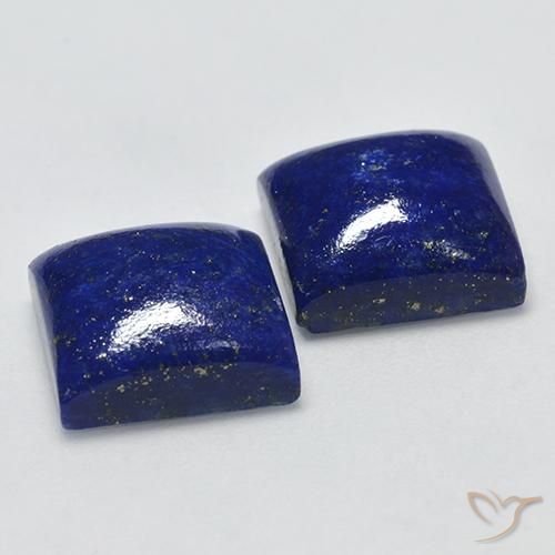 14.39カラットの天然ダークブルーラピスラズリ（11.1×11 mm・四角）