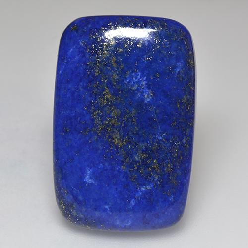 37.33カラットの天然エレクトリックブルーラピスラズリ（30.7×20.2 mm・クッションカット）
