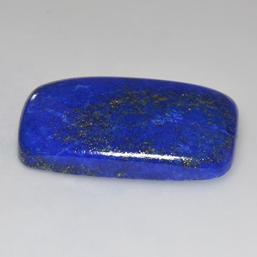 37.33カラットの天然エレクトリックブルーラピスラズリ（30.7×20.2 mm・クッションカット）