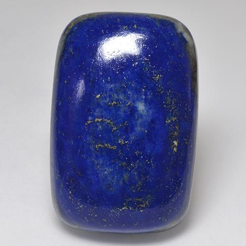 50.14カラットの天然ダークブルーラピスラズリ（30.3×20.1 mm・クッションカット）