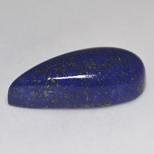 15.99カラットの天然ダークブルーラピスラズリ（23.9×10.5 mm・洋梨の形）