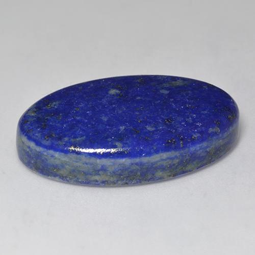 34.75カラットの天然エレクトリックブルーラピスラズリ（28.9×17.5 mm・オーバルカット）