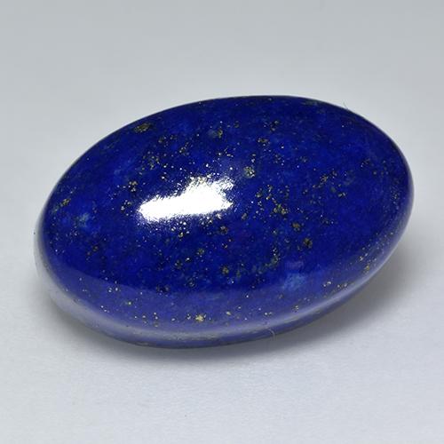 24.84カラットの天然濃いネイビーブルーラピスラズリ（21.7×13.6 mm・オーバルカット）