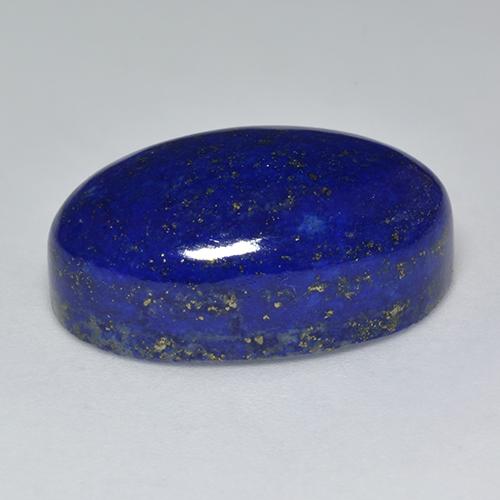 24.84カラットの天然濃いネイビーブルーラピスラズリ（21.7×13.6 mm・オーバルカット）