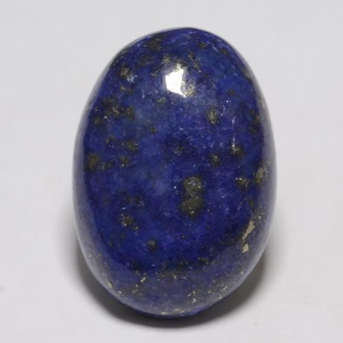 11.63カラットの天然とても濃い青ラピスラズリ（17.3×12.1 mm・オーバルカット）