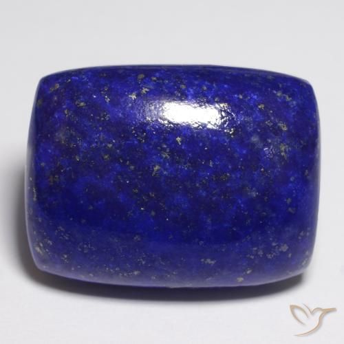 21.85カラットの天然濃いネイビーブルーラピスラズリ（20×15.2 mm・クッションカット）