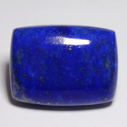 19.45カラットの天然明るいブルーラピスラズリ（20.1×15.1 mm・クッションカット）