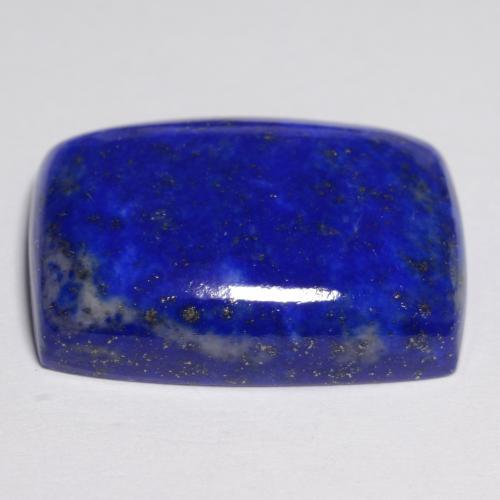 19.45カラットの天然明るいブルーラピスラズリ（20.1×15.1 mm・クッションカット）