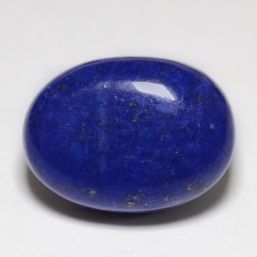 13.51カラットの天然濃いネイビーブルーラピスラズリ（16.6×12.3 mm・オーバルカット）