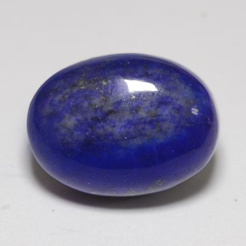 11.04カラットの天然ネイビーブルーラピスラズリ（15.1×11.2 mm・オーバルカット）