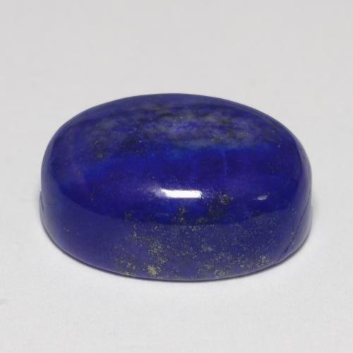 11.04カラットの天然ネイビーブルーラピスラズリ（15.1×11.2 mm・オーバルカット）