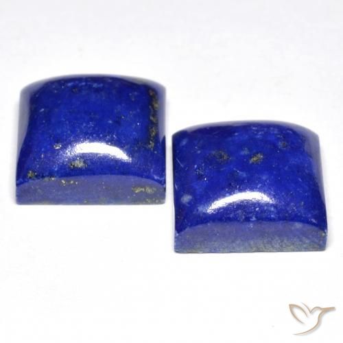 15.22カラットの天然明るいブルーラピスラズリ（11.2×11.1 mm・四角）