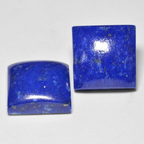 13.11カラットの天然エレクトリックブルーラピスラズリ（11×10.9 mm・四角）