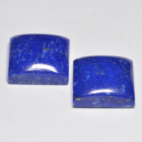 13.11カラットの天然エレクトリックブルーラピスラズリ（11×10.9 mm・四角）