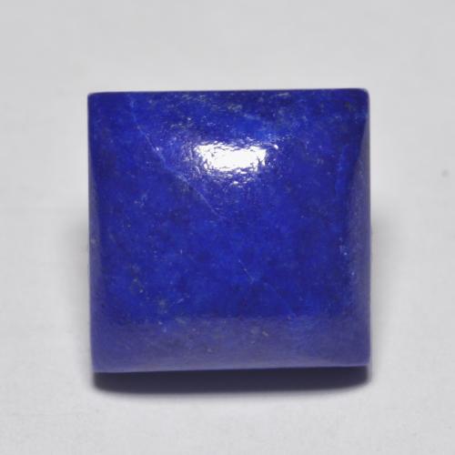 6.77カラットの天然濃いネイビーブルーラピスラズリ（10.8×10.7 mm・四角）