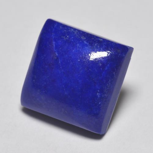 6.77カラットの天然濃いネイビーブルーラピスラズリ（10.8×10.7 mm・四角）