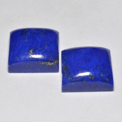 15.18カラットの天然濃いネイビーブルーラピスラズリ（11.1×11 mm・四角）