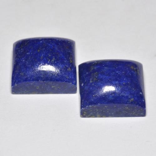15.66カラットの天然濃いネイビーブルーラピスラズリ（11.2×11 mm・四角）