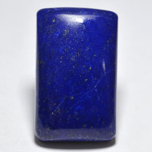 27.54カラットの天然濃いネイビーブルーラピスラズリ（24.4×14.9 mm・バゲット）