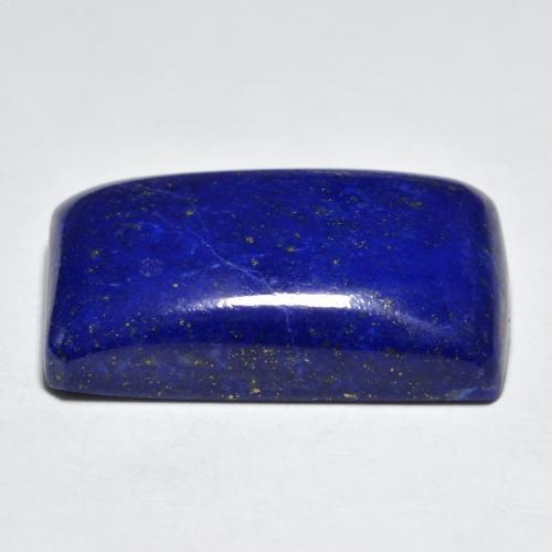 27.54カラットの天然濃いネイビーブルーラピスラズリ（24.4×14.9 mm・バゲット）